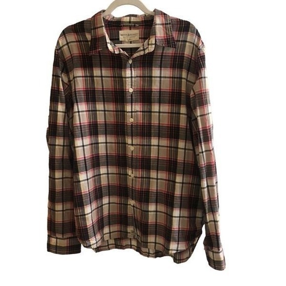 Lightweight Plaid Long Sleeve Shirt Size XL - Picture 1 of 3